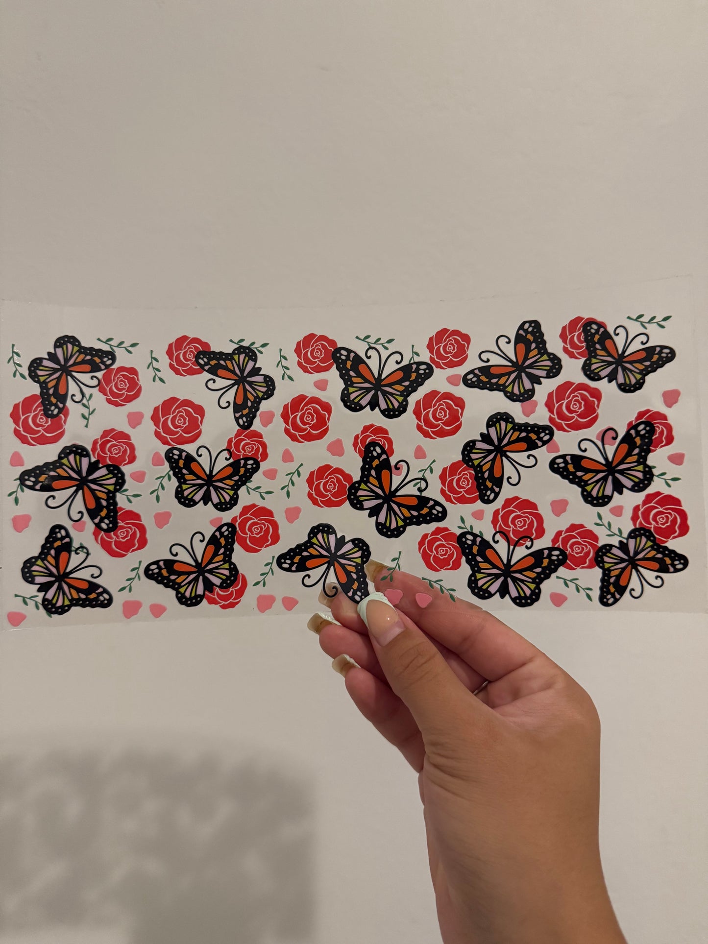 Butterflies and roses wrap