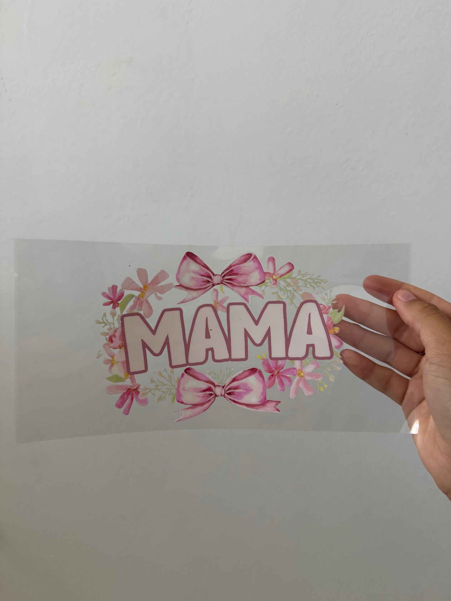 Mama & Mini pink bow SET Wrap