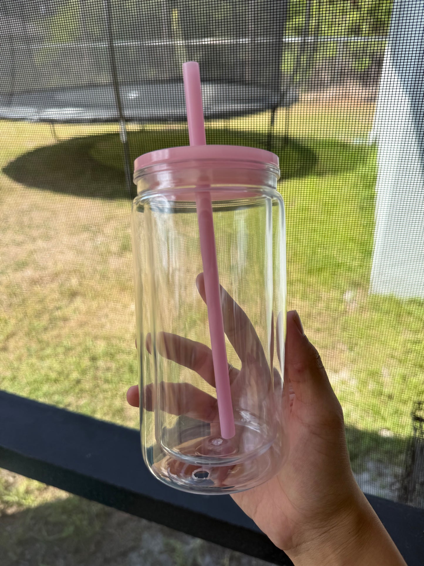 16oz Acrylic Snowglobe Cup