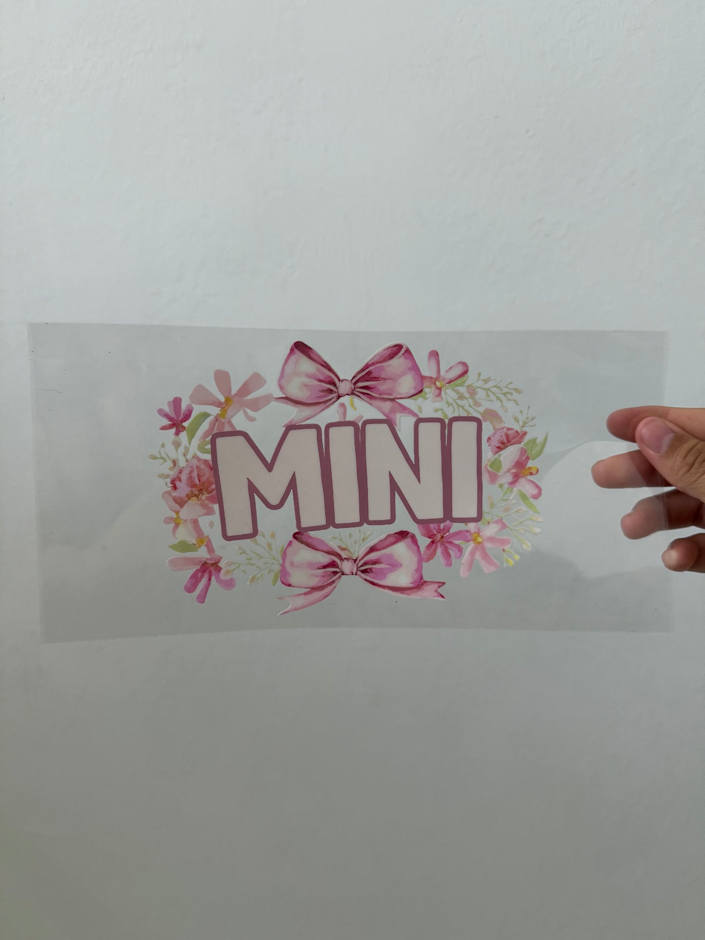 Mama & Mini pink bow SET Wrap