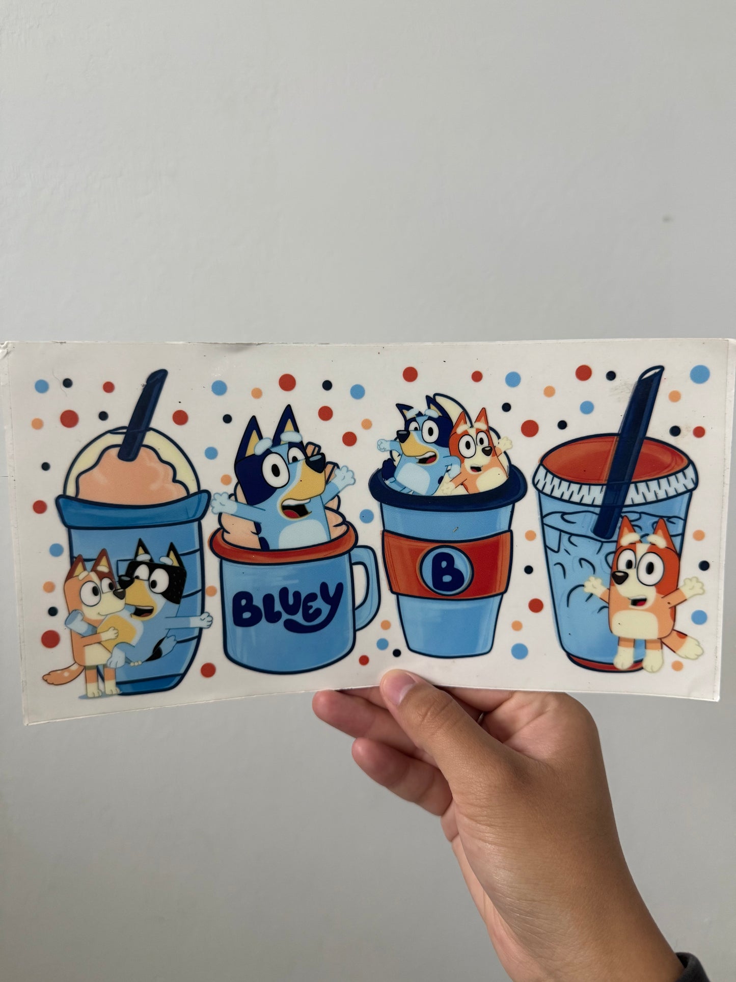 Bluey coffee wrap