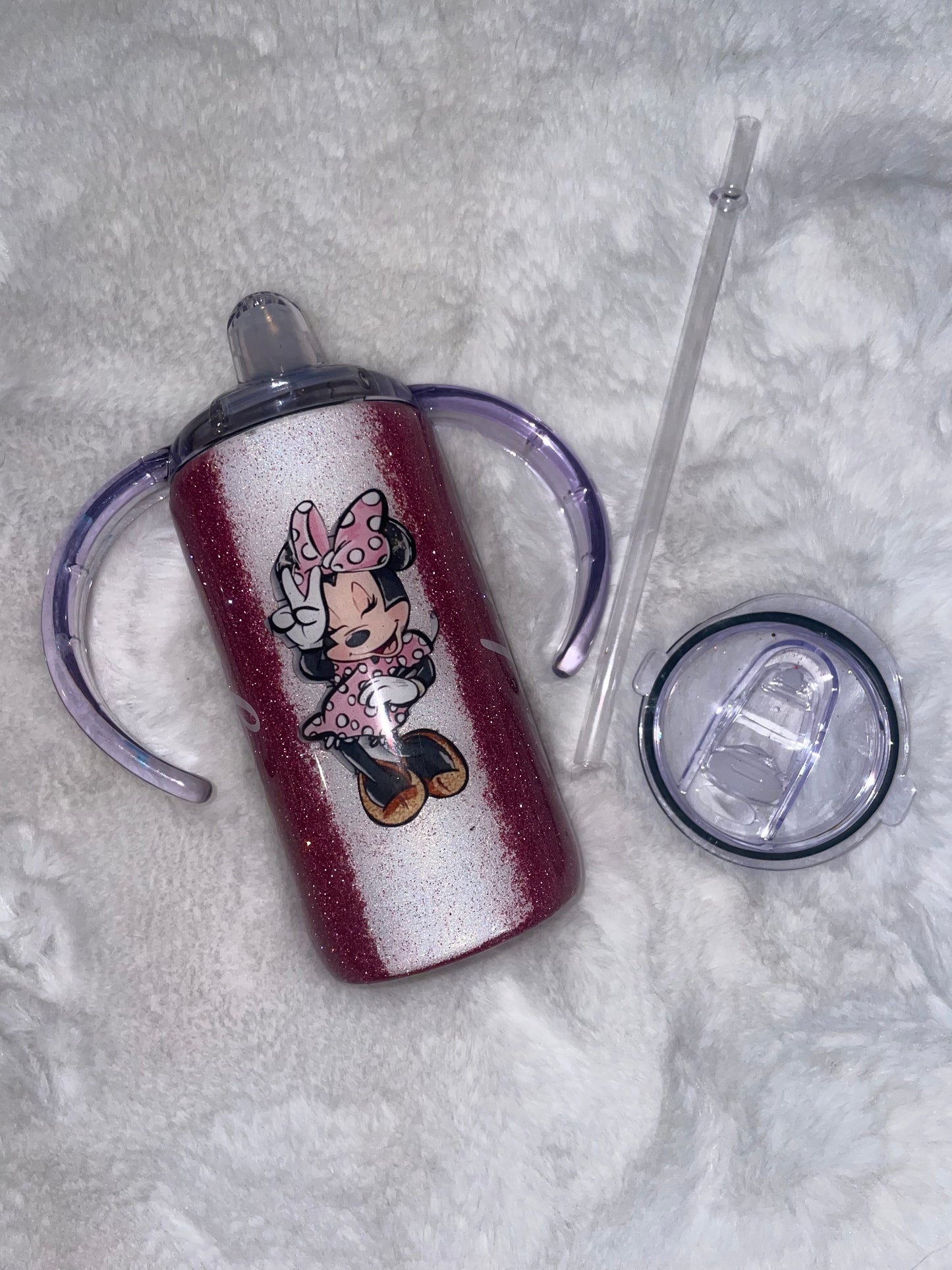 Personalized Epoxy Pink Minnie Mouse Tumbler