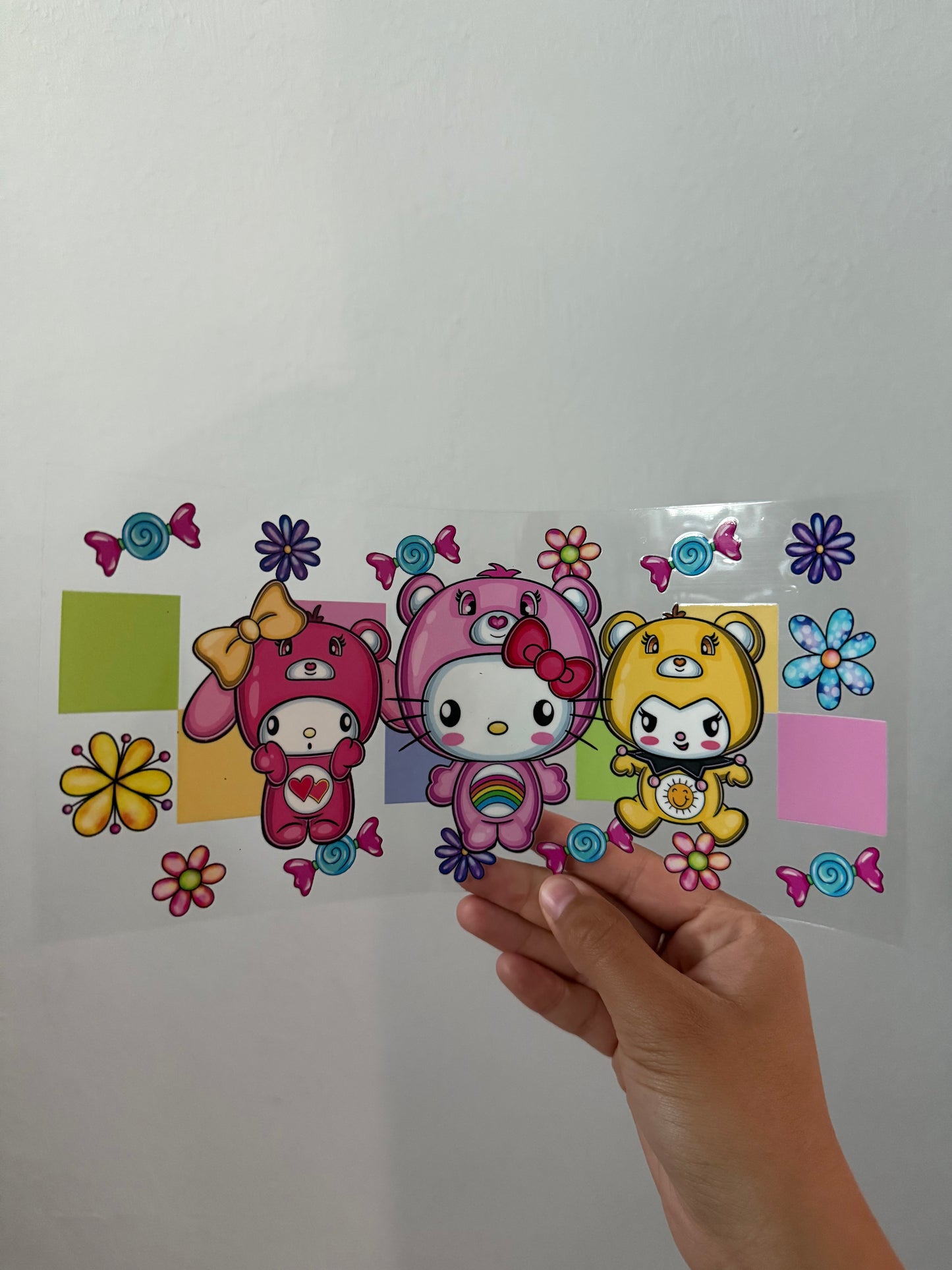 Hello Kitty Checkers Carebear Wrap