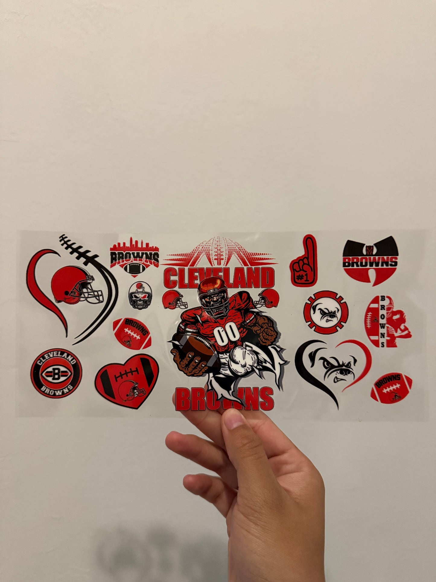 Cleveland browns football player wrap