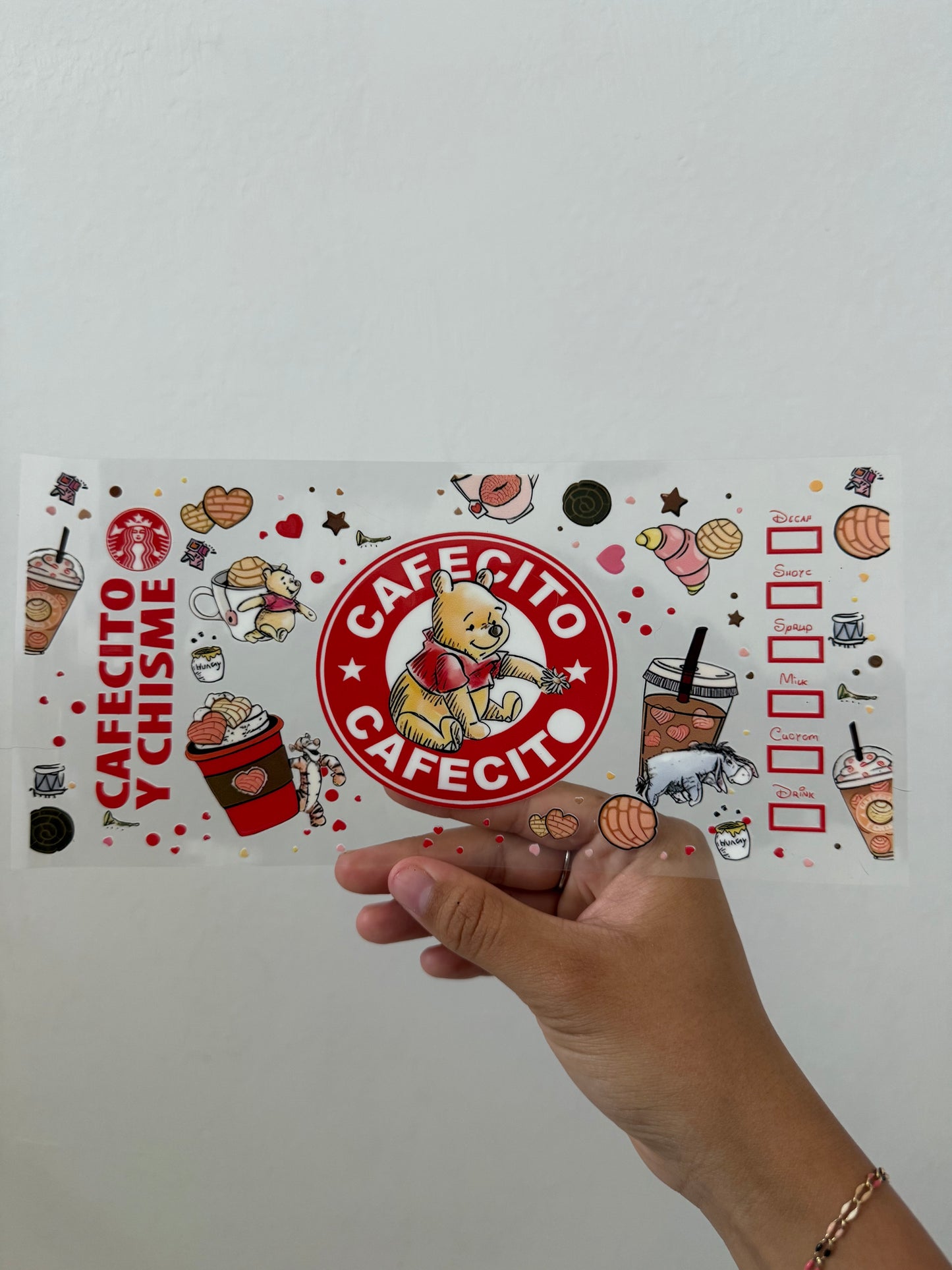 Cafecito y Chisme Winnie the Pooh Wrap