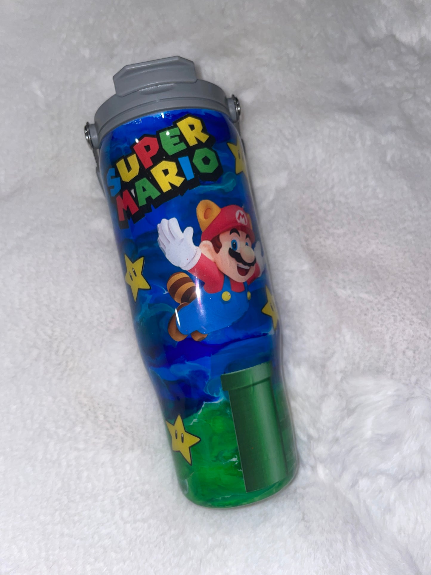 Personalized Epoxy Mario Tumbler