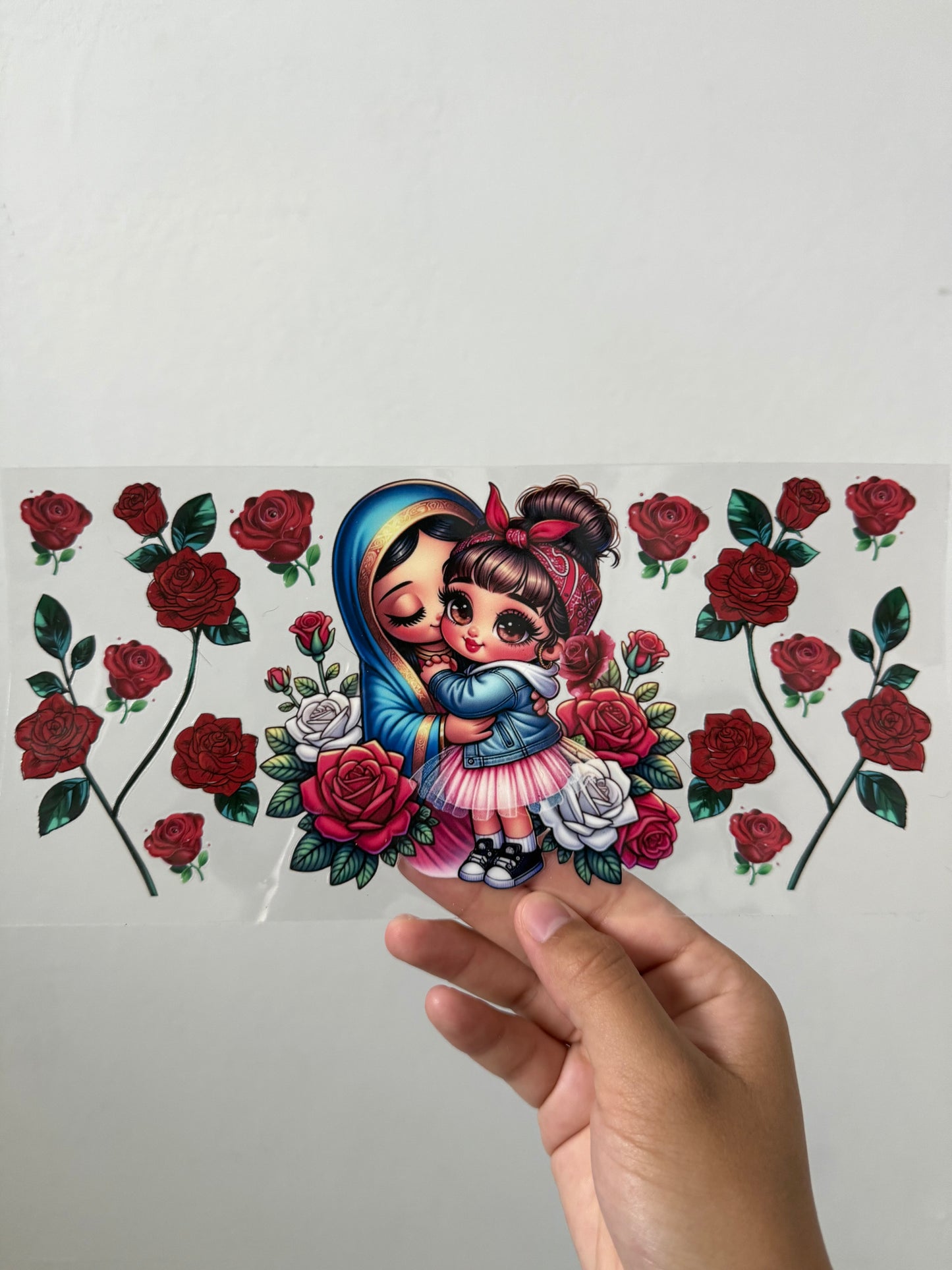 Rosa de Guadalupe girl wrap