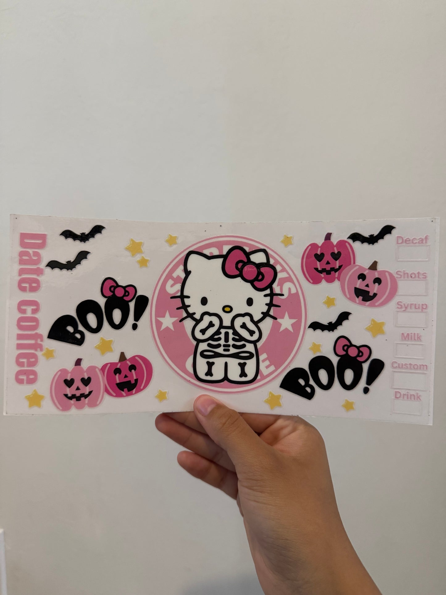 Hello Kitty Starbucks Skeleton Wrap