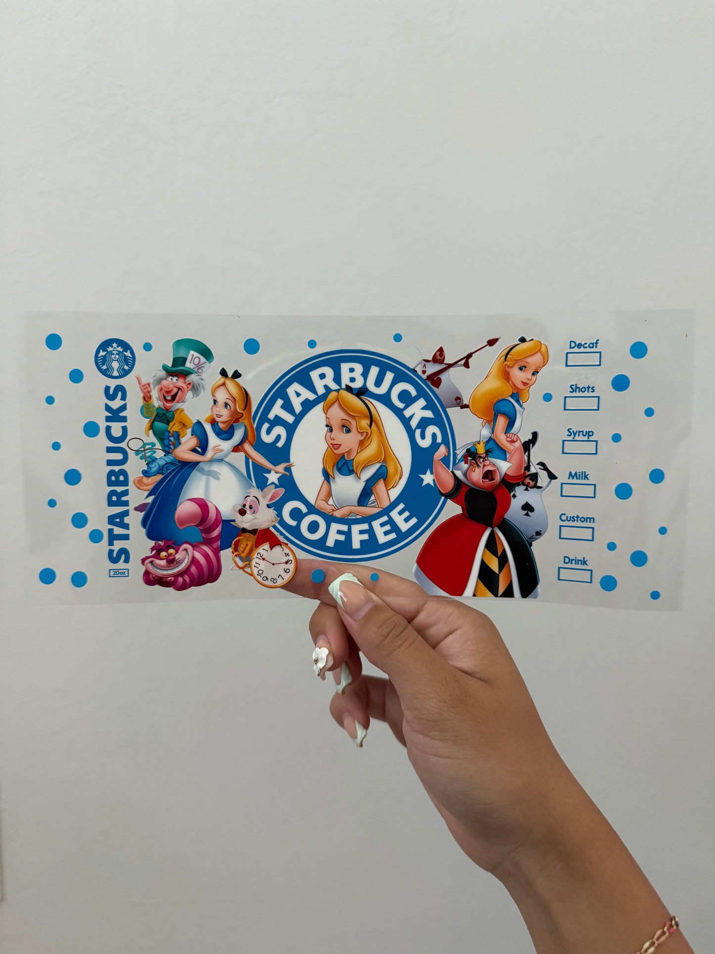 Alice in wonderland Starbucks wrap