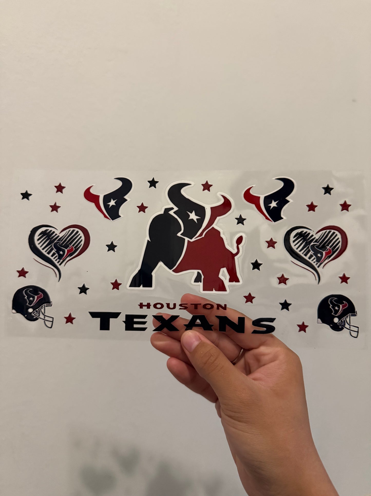 Texans bull logo wrap