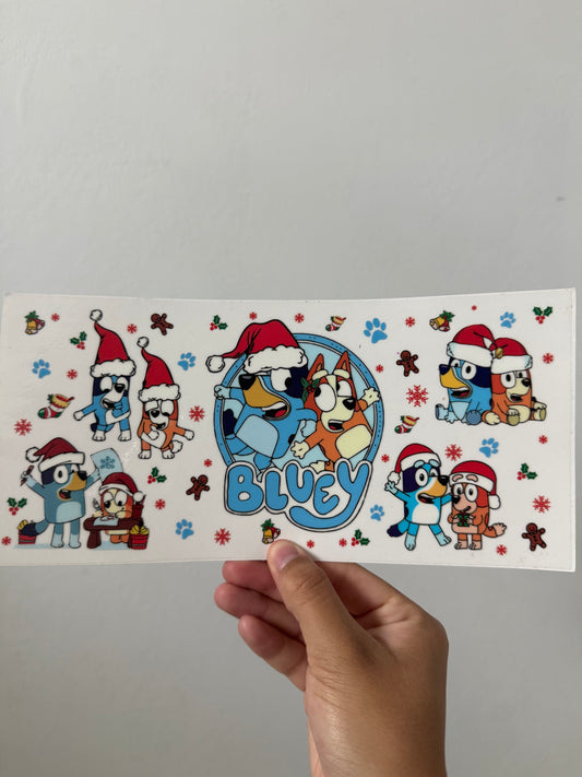Christmas bluey wrap
