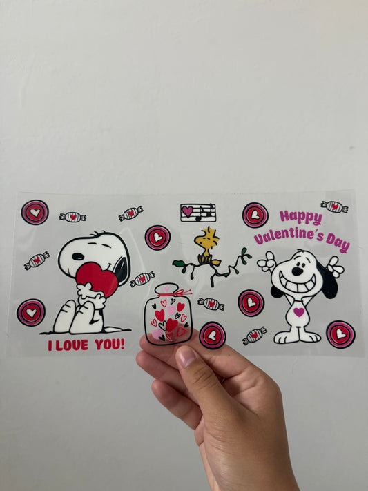 Valentines Snoopy Wrap