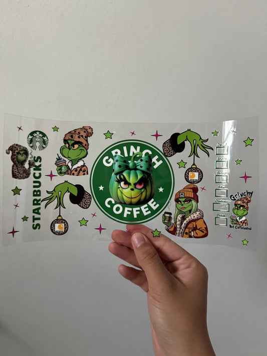 Grinch coffee wrap
