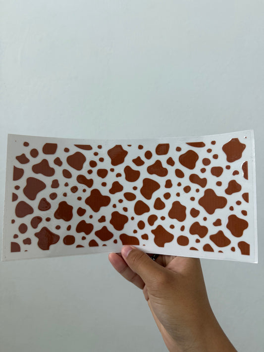 Brown Cow Print Wrap
