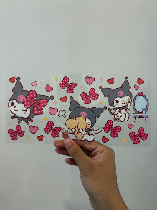 Kuromi PolkaDot Bows Wrap