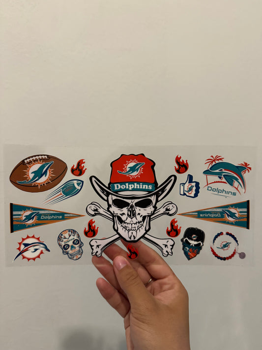 Dolphins skull wrap