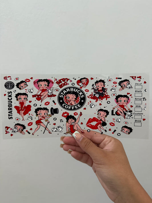 Betty boop Starbucks wrap
