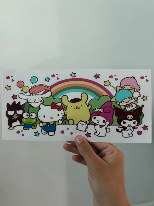 Rainbow Hello friends Wrap