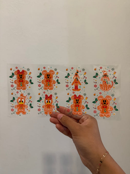 Christmas Mickey Characters Wrap