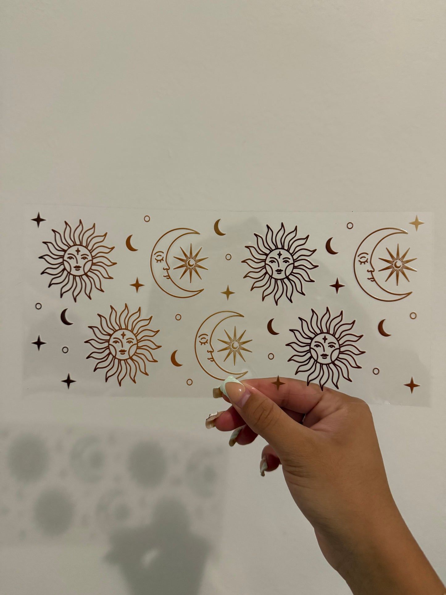 Gold sun moon wrap