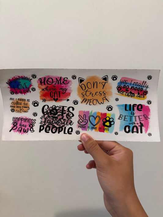 Cat mom quotes wrap