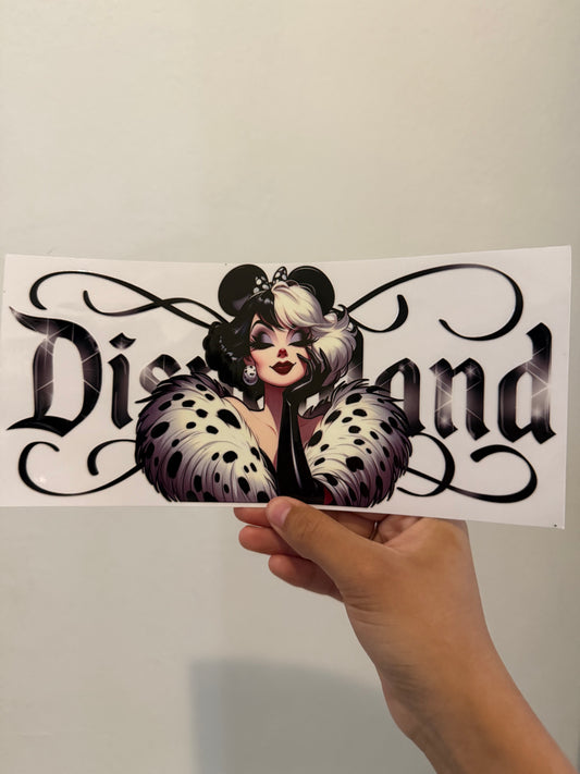 Cruella de Vil Disneyland Wrap