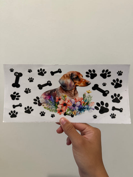 Dachshund Floral paws wrap