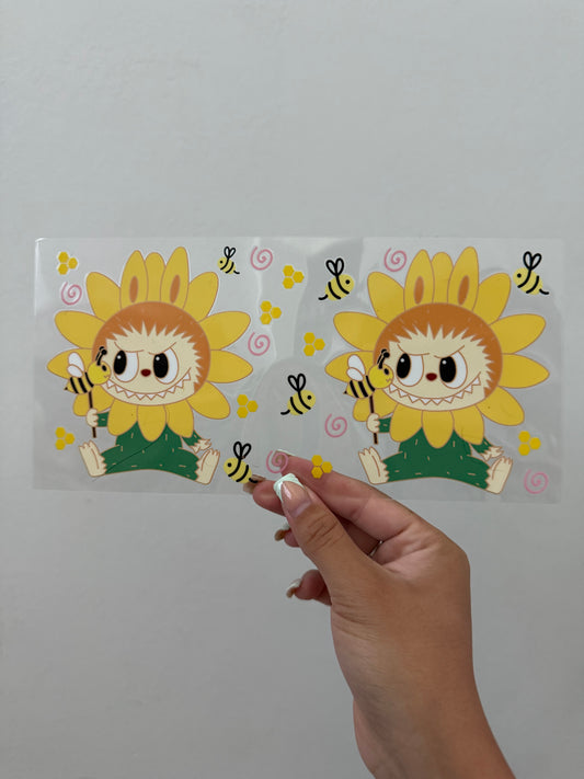 Labubu sunflower wrap