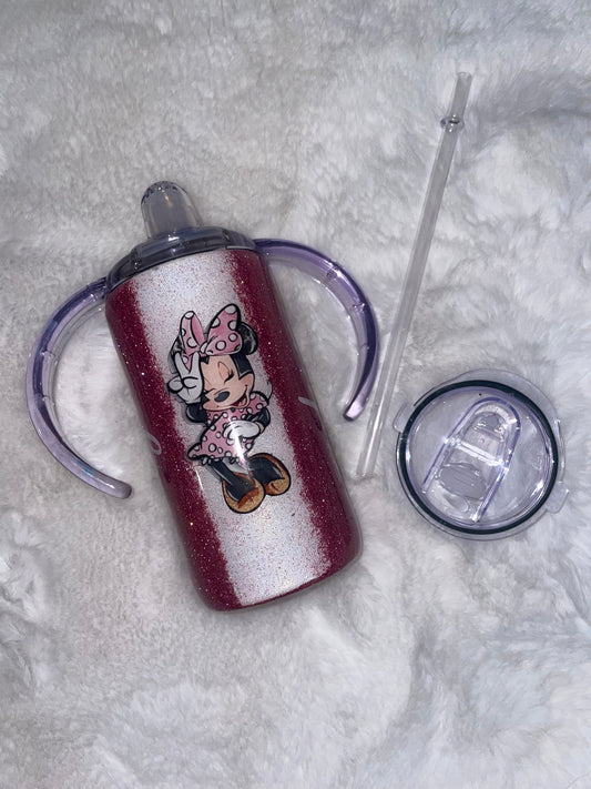 Personalized Epoxy Pink Minnie Mouse Tumbler