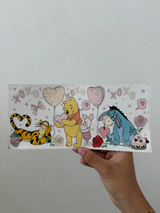 Xoxo Winnie the Pooh Pink Balloons Wrap