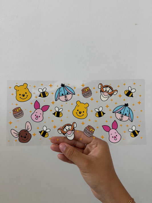 Winnie the Pooh Character Faces Wrap