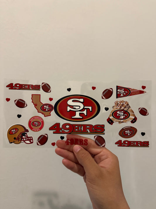 SF 49ers hearts wrap