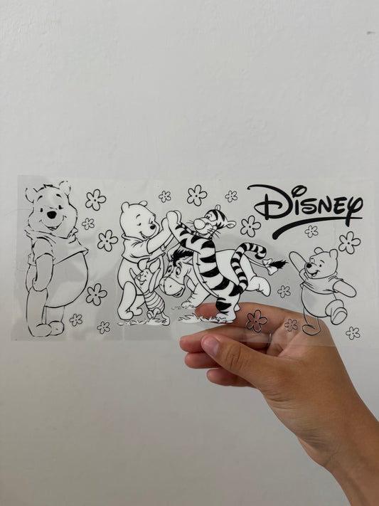 Winnie the Pooh Black & White Design Wrap