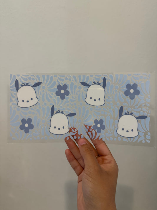 Pochacco Blue Flowers Wrap