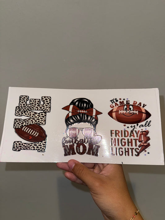 Love football mom wrap