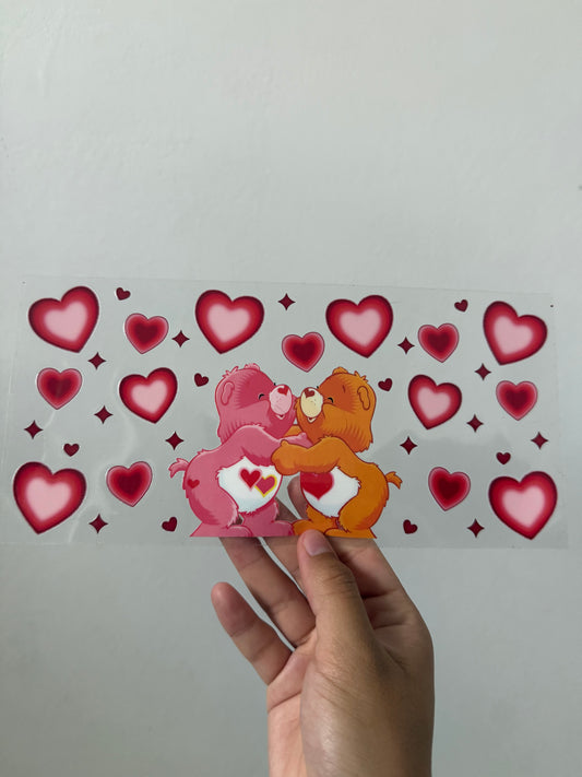 Carebears kissing wrap