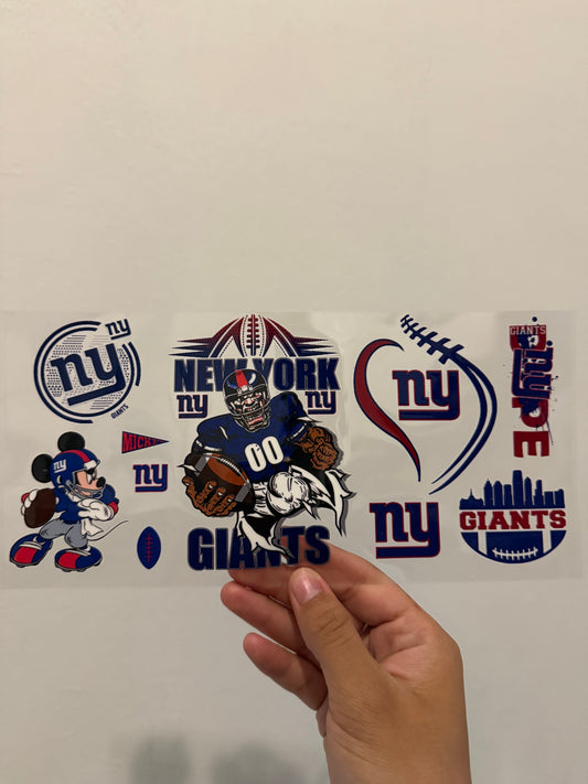 NY Giant football player wrap