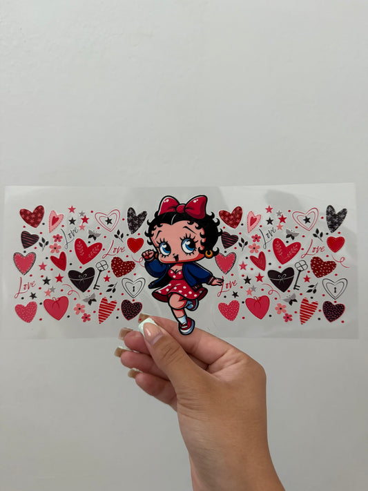 Baby Betty boop hearts wrap