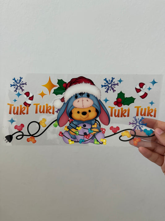 Christmas Winnie in Eeyore Outfit Wrap