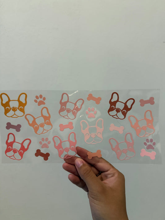 Frenchies doodles wrap