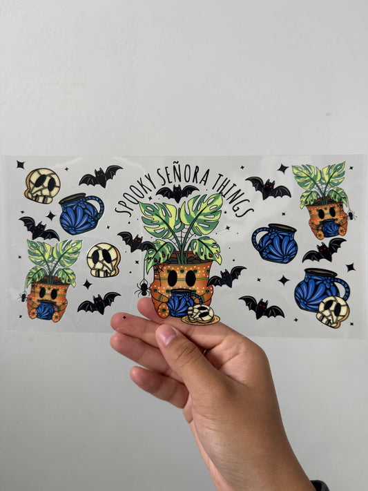 Spooky plant wrap