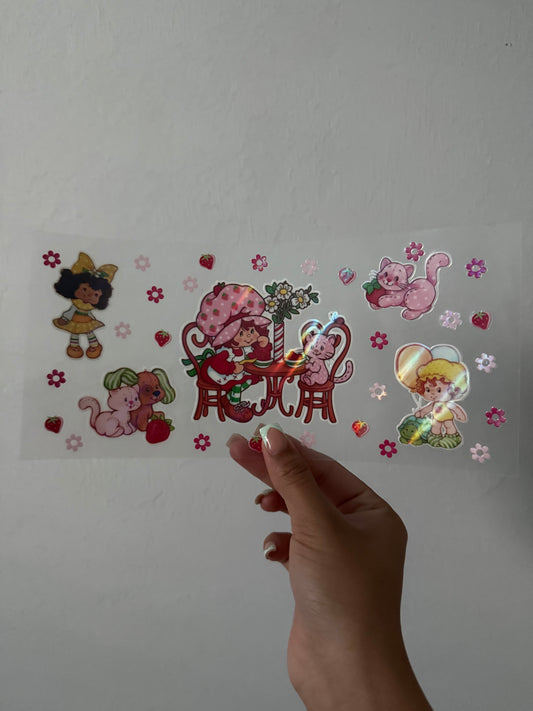 Holographic Strawberry shortcake wrap