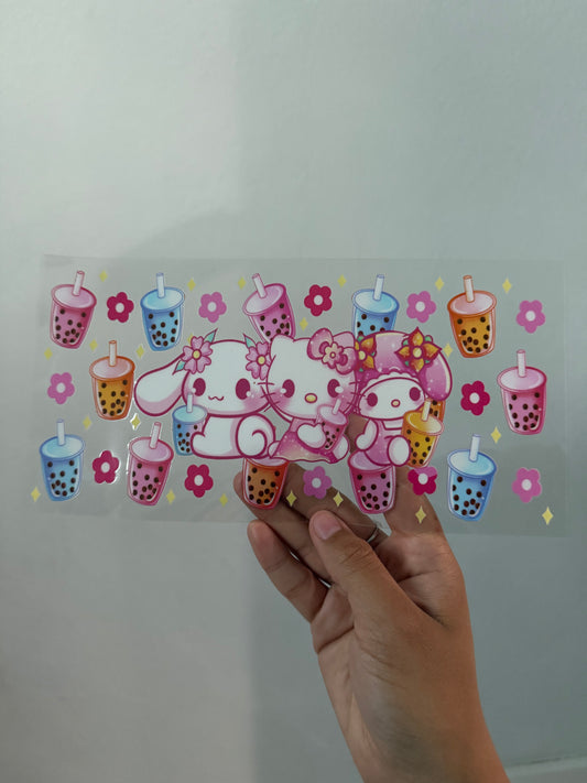 Hello Kitty x Cinnamon roll x My Melody Boba Wrap