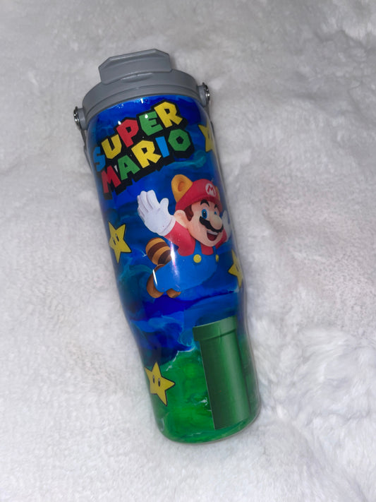 Personalized Epoxy Mario Tumbler