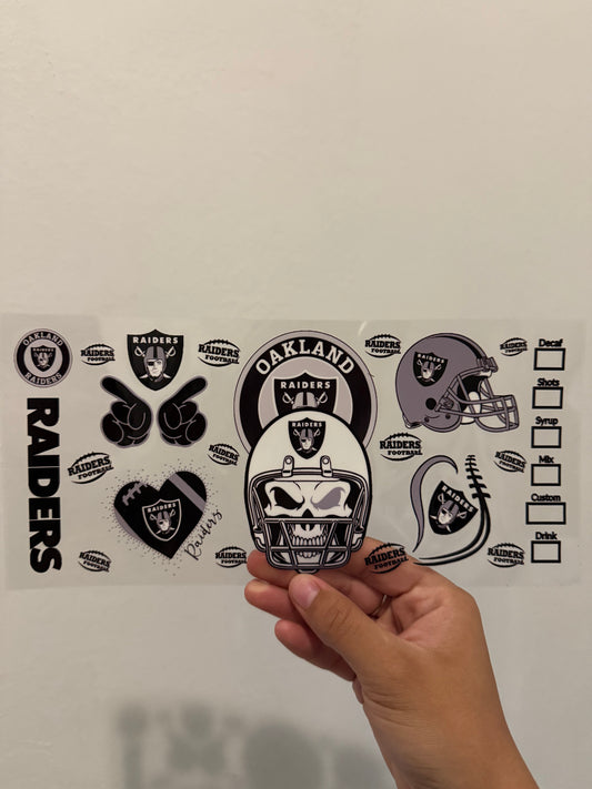 Raiders Starbucks wrap
