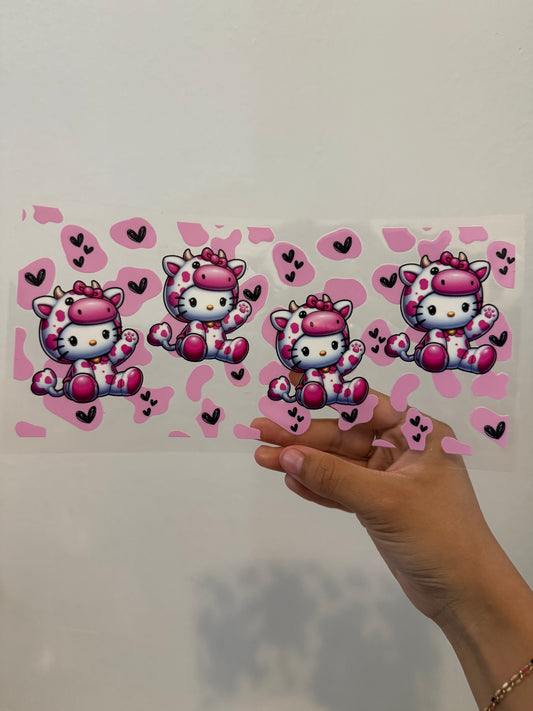 Hello Kitty x Pink Cows Print Wrap