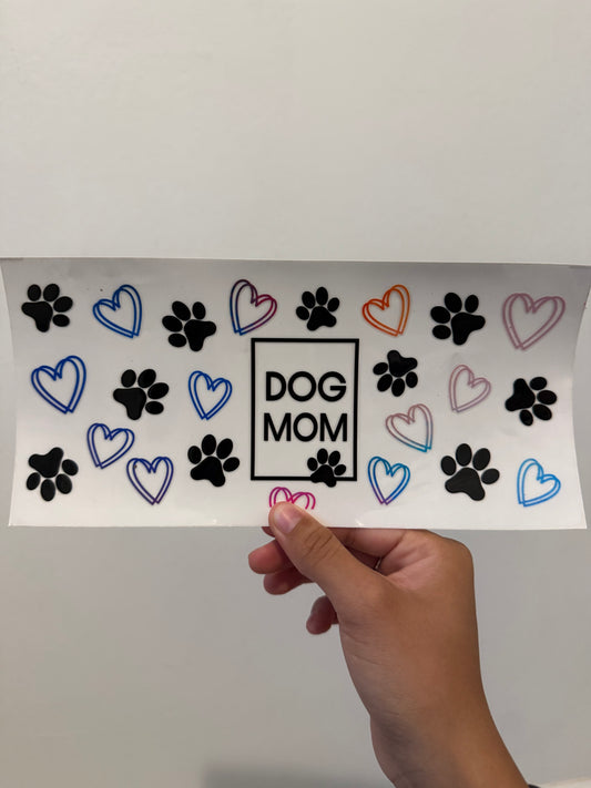 Dog mom colorful hearts wrap