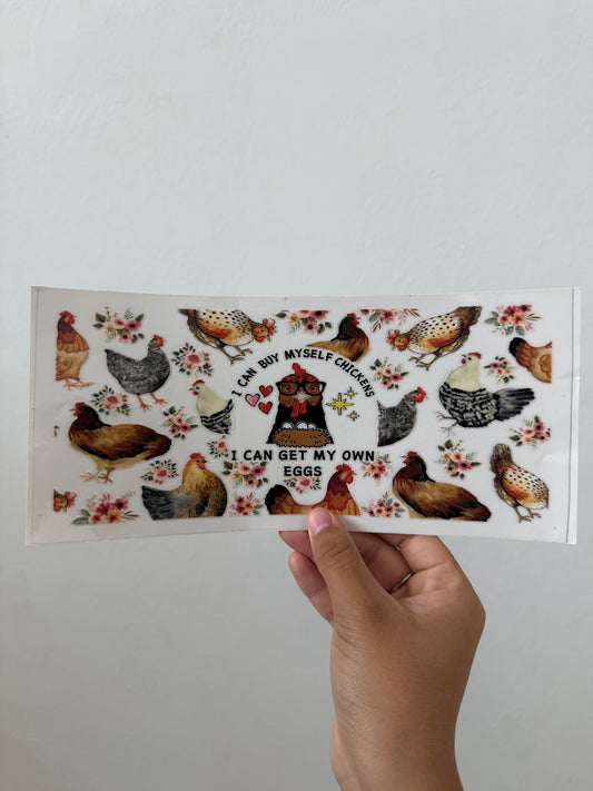 Flower Chickens Wrap