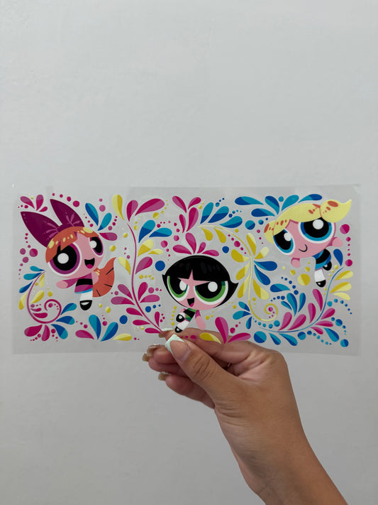 Power puff girls leaf wrap
