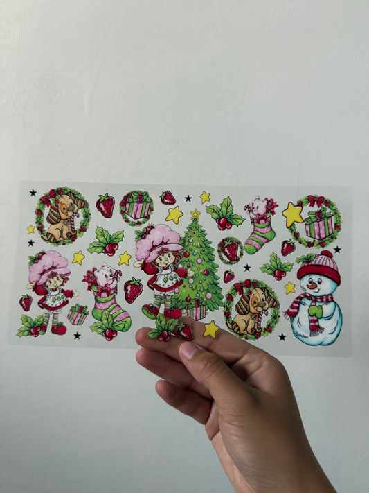 Christmas Strawberry shortcake wrap